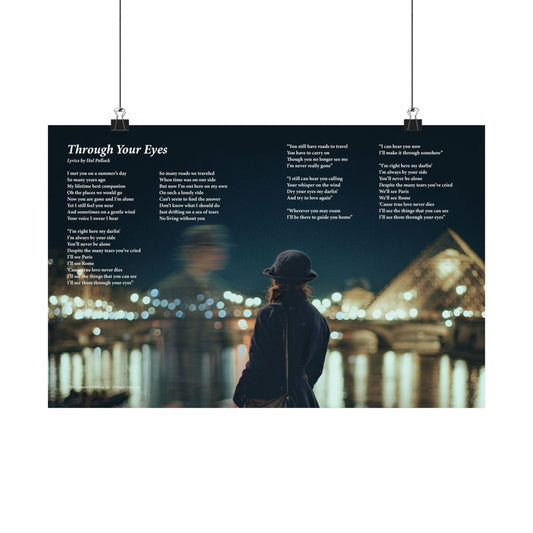 Through Your Eyes — Lyric Art Print (Matte Paper)