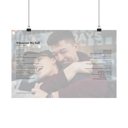 Whenever We Fall — Lyric Art Print (Matte Paper)