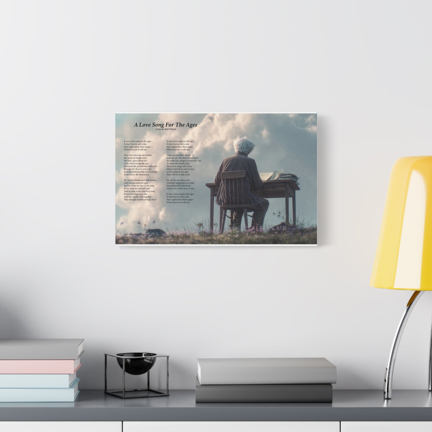 A Love Song For The Ages — Lyric Art Print (Canvas)