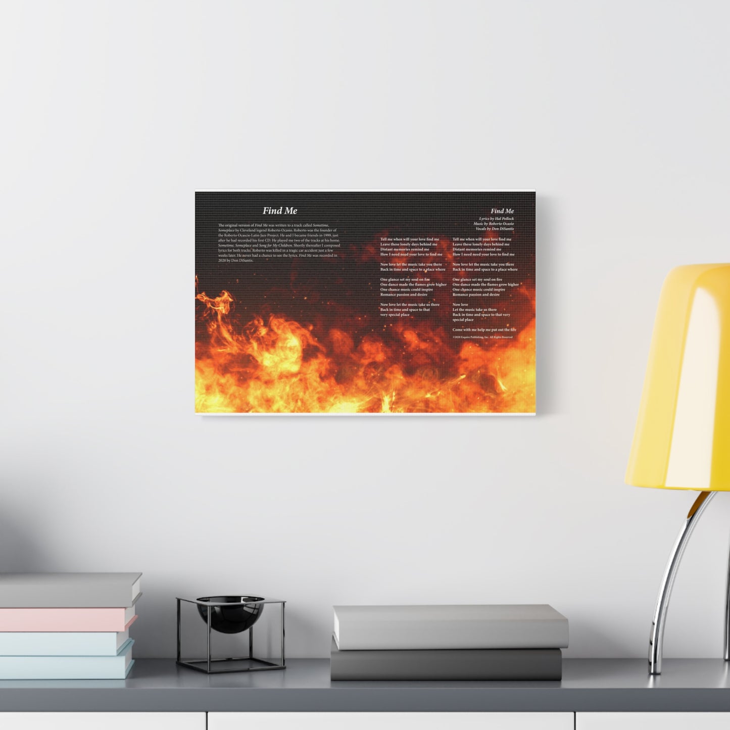 Find Me — Lyric Art Print (Canvas)