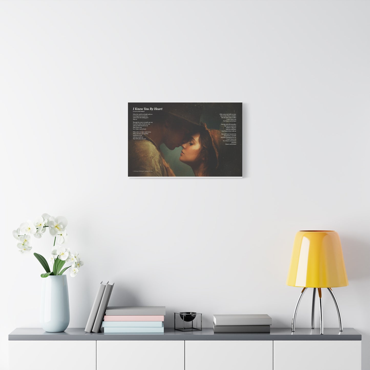 I Know You By Heart — Lyric Art Print (Canvas)