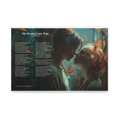 My Dream Come True — Lyric Art Print (Canvas)