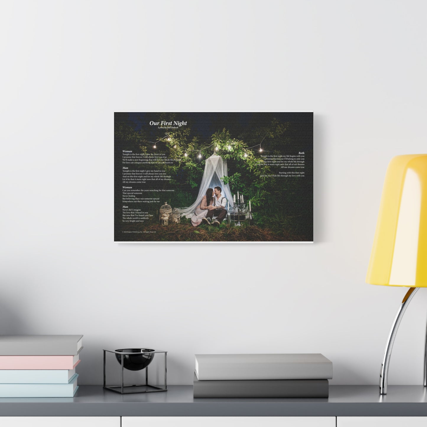 Our First Night — Lyric Art Print (Canvas)