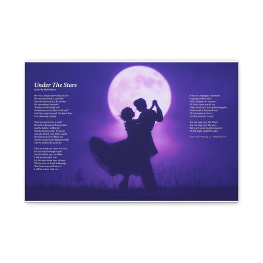Under The Stars — Lyric Art Print (Canvas)