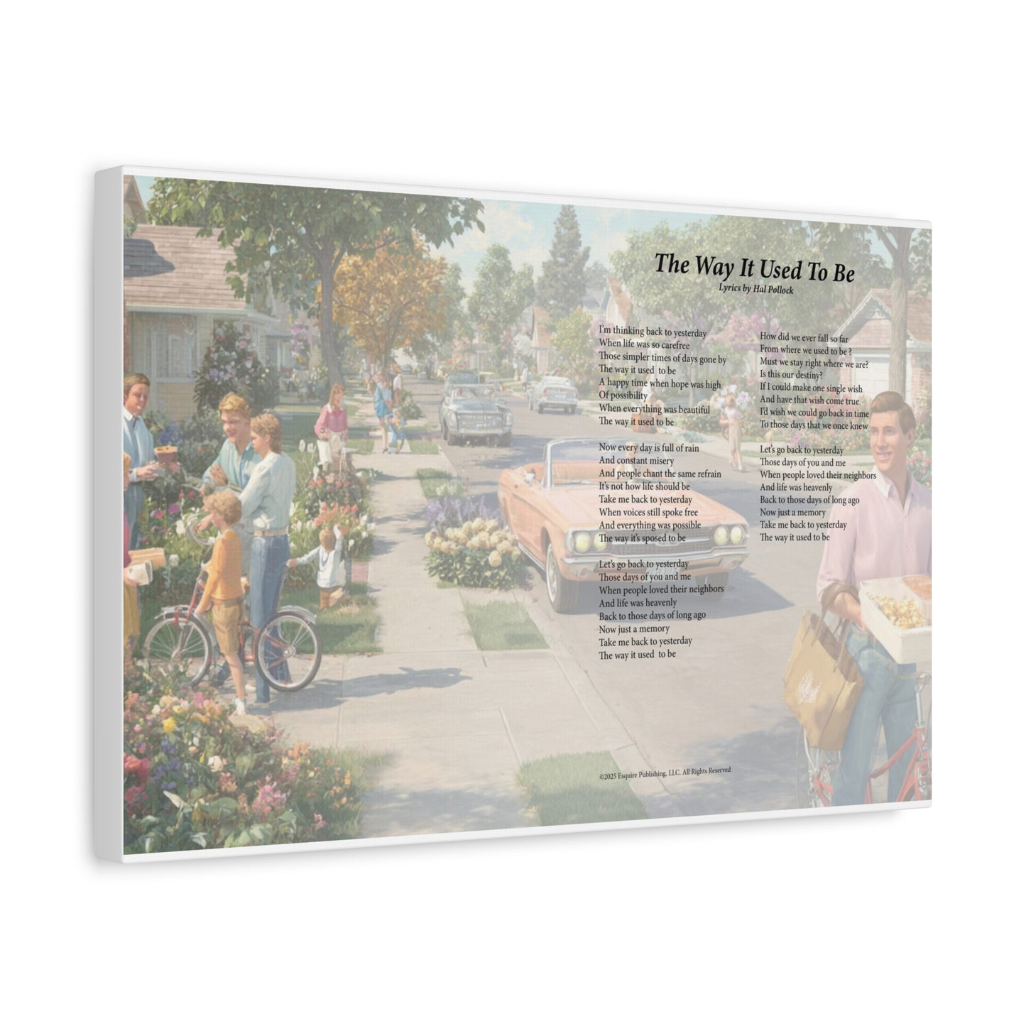 The Way It Used To Be — Lyric Art Print (Canvas)