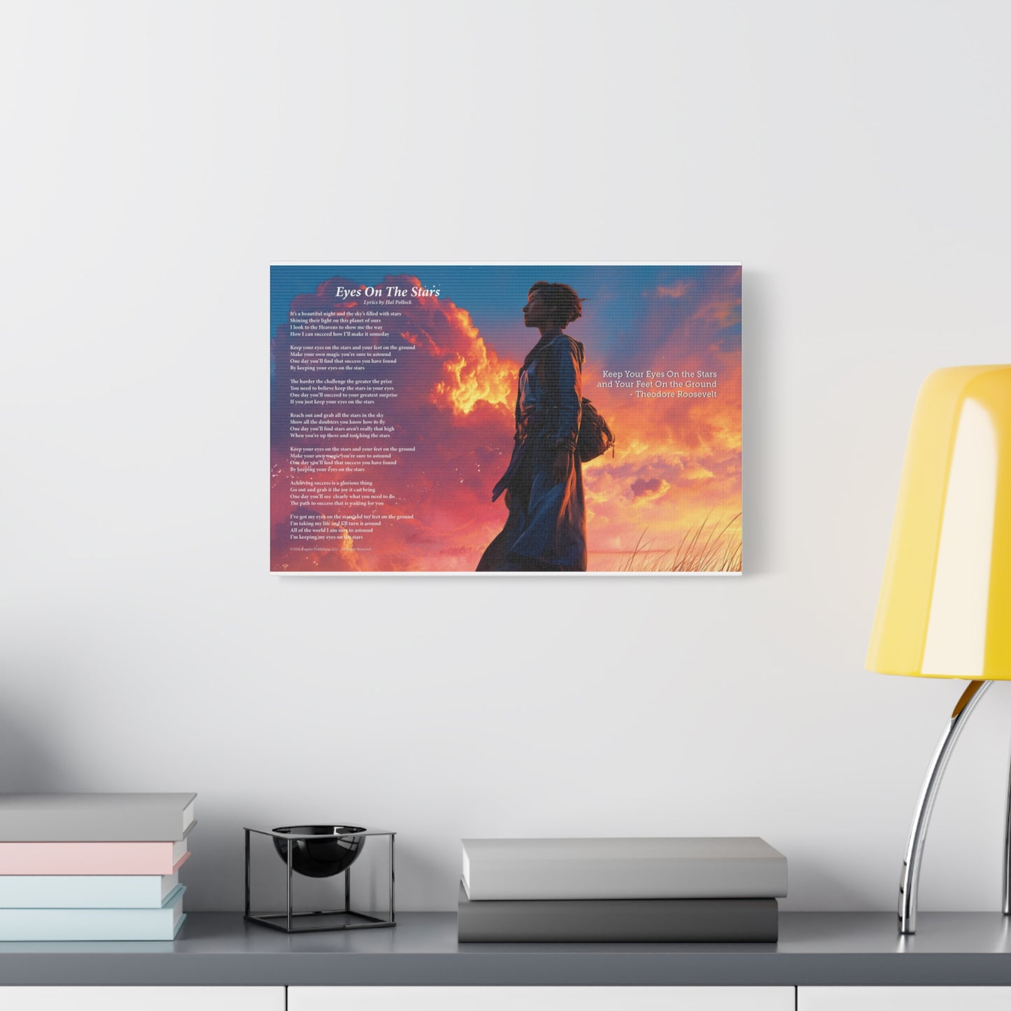 Eyes On The Stars — Lyric Art Print (Canvas)