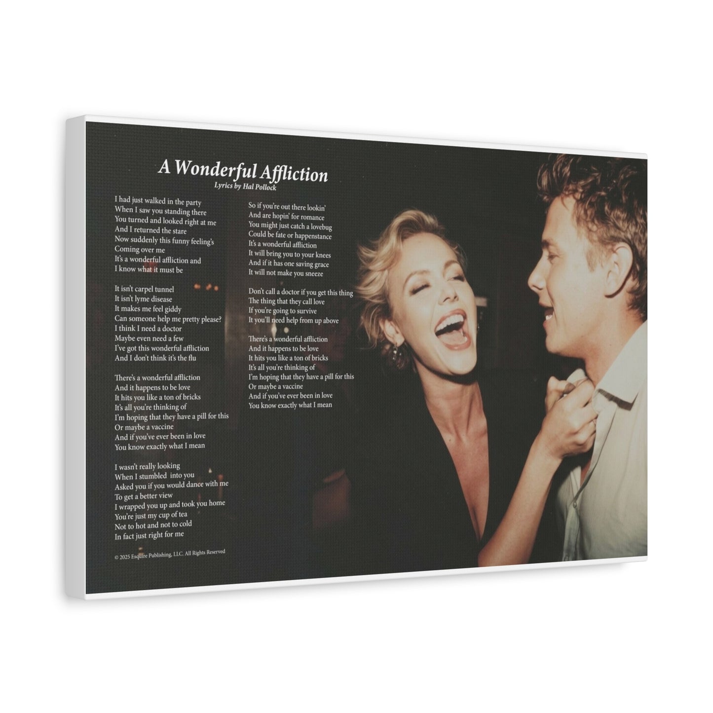 A Wonderful Affliction — Lyric Art Print (Canvas)