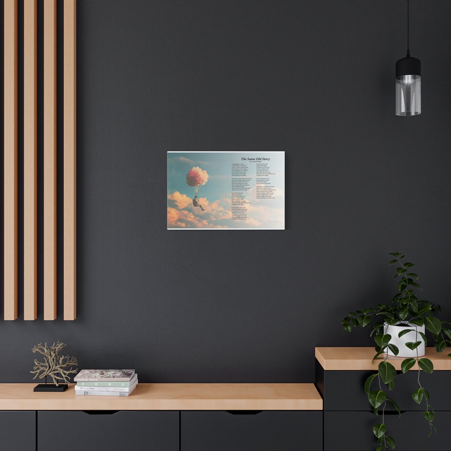 The Same Old Story — Lyric Art Print (Canvas)