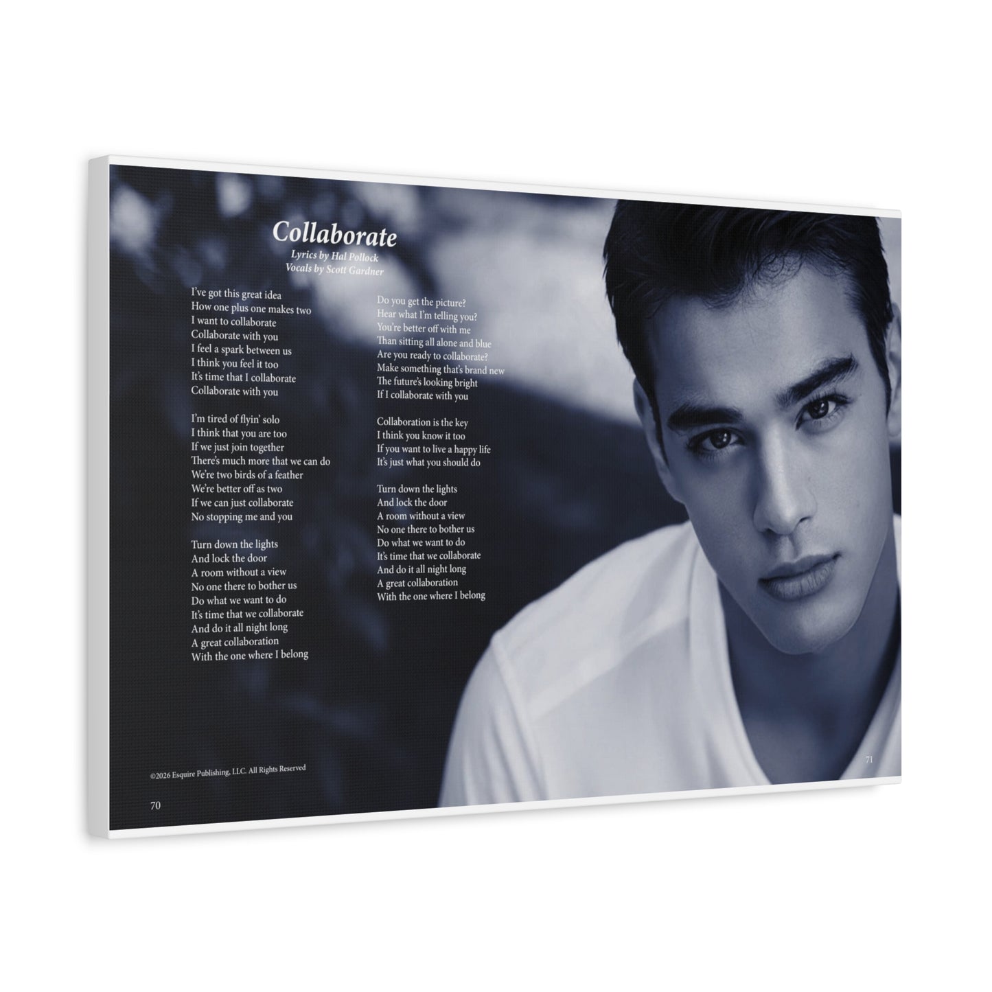 Collaborate — Lyric Art Print (Canvas)