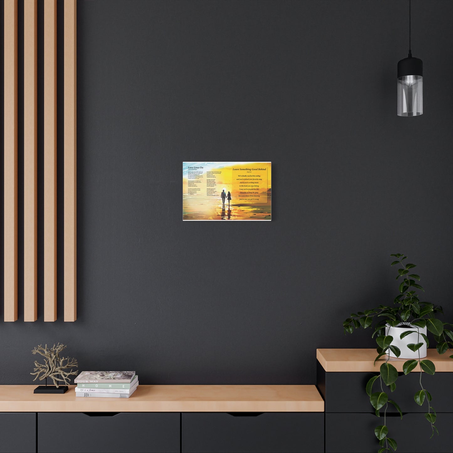 Love Lives On — Lyric Art Print (Canvas)