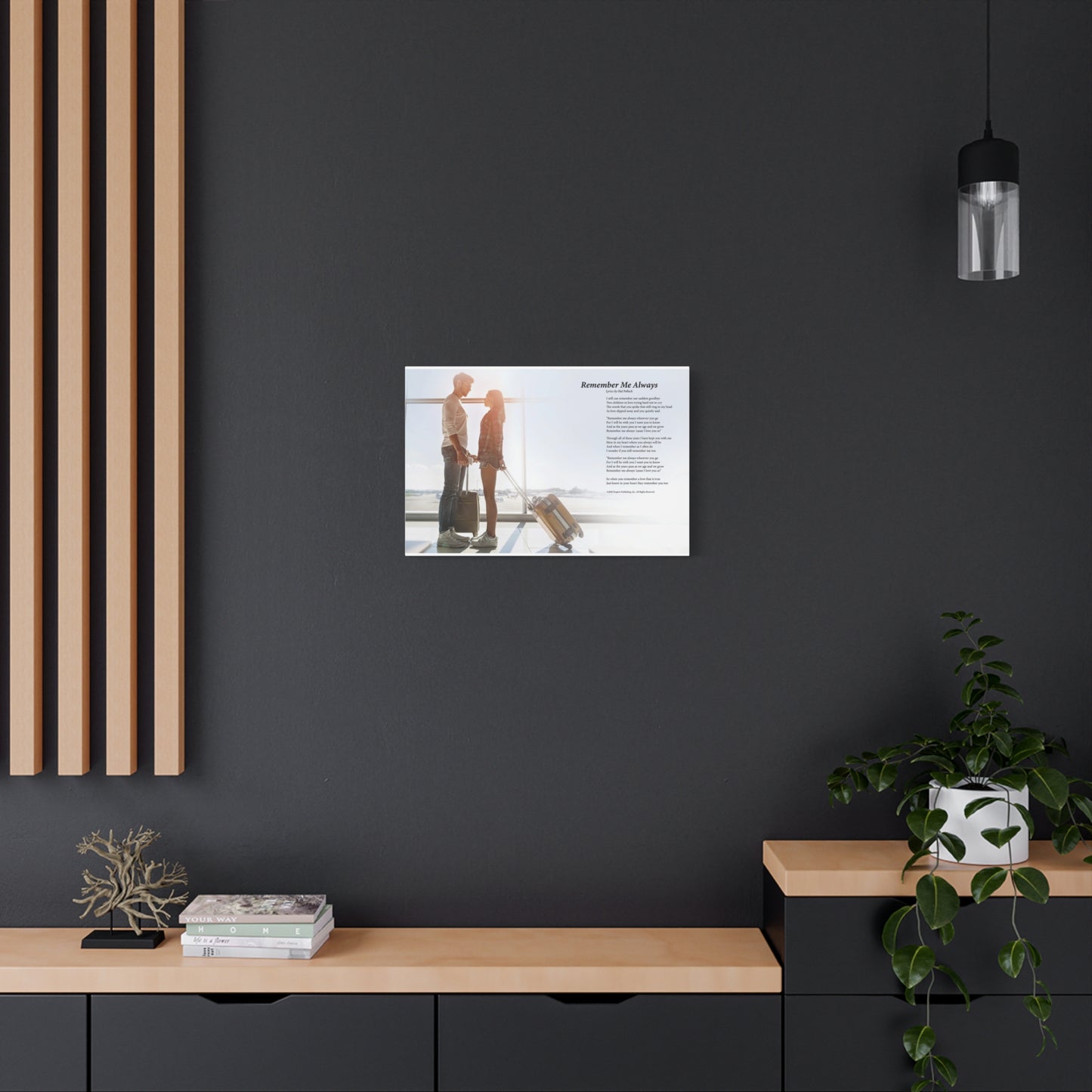 Remember Me Always — Lyric Art Print (Canvas)