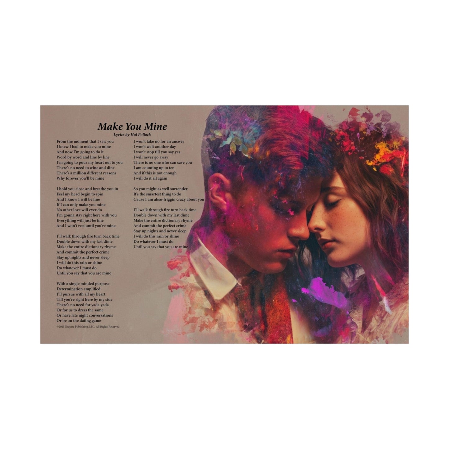 Make You Mine — Lyric Art Print (Matte Paper)