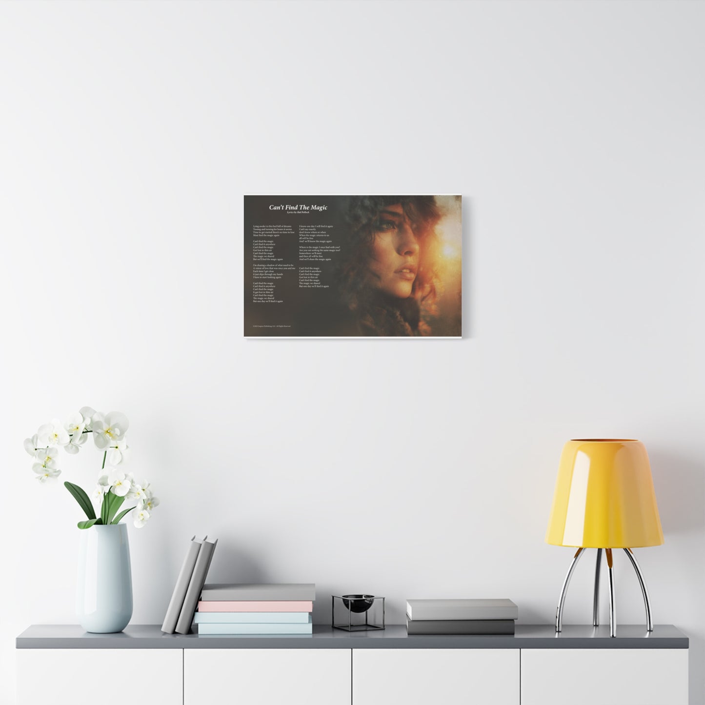 Can't Find The Magic — Lyric Art Print (Canvas)
