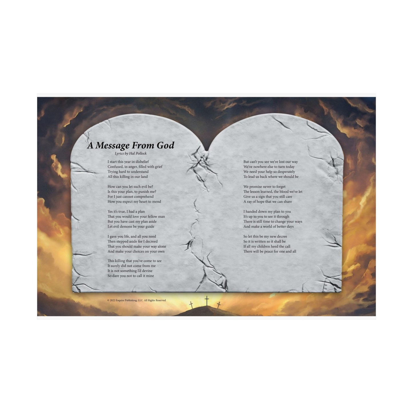 A Message From God — Lyric Art Print (Matte Paper)