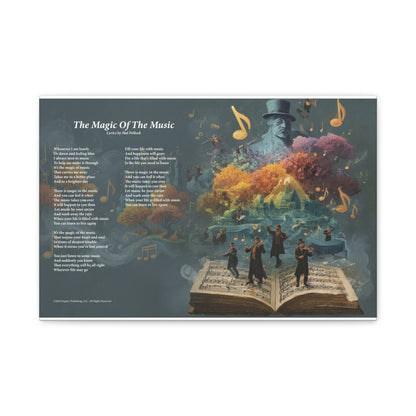The Magic Of The Music — Lyric Art Print (Canvas)
