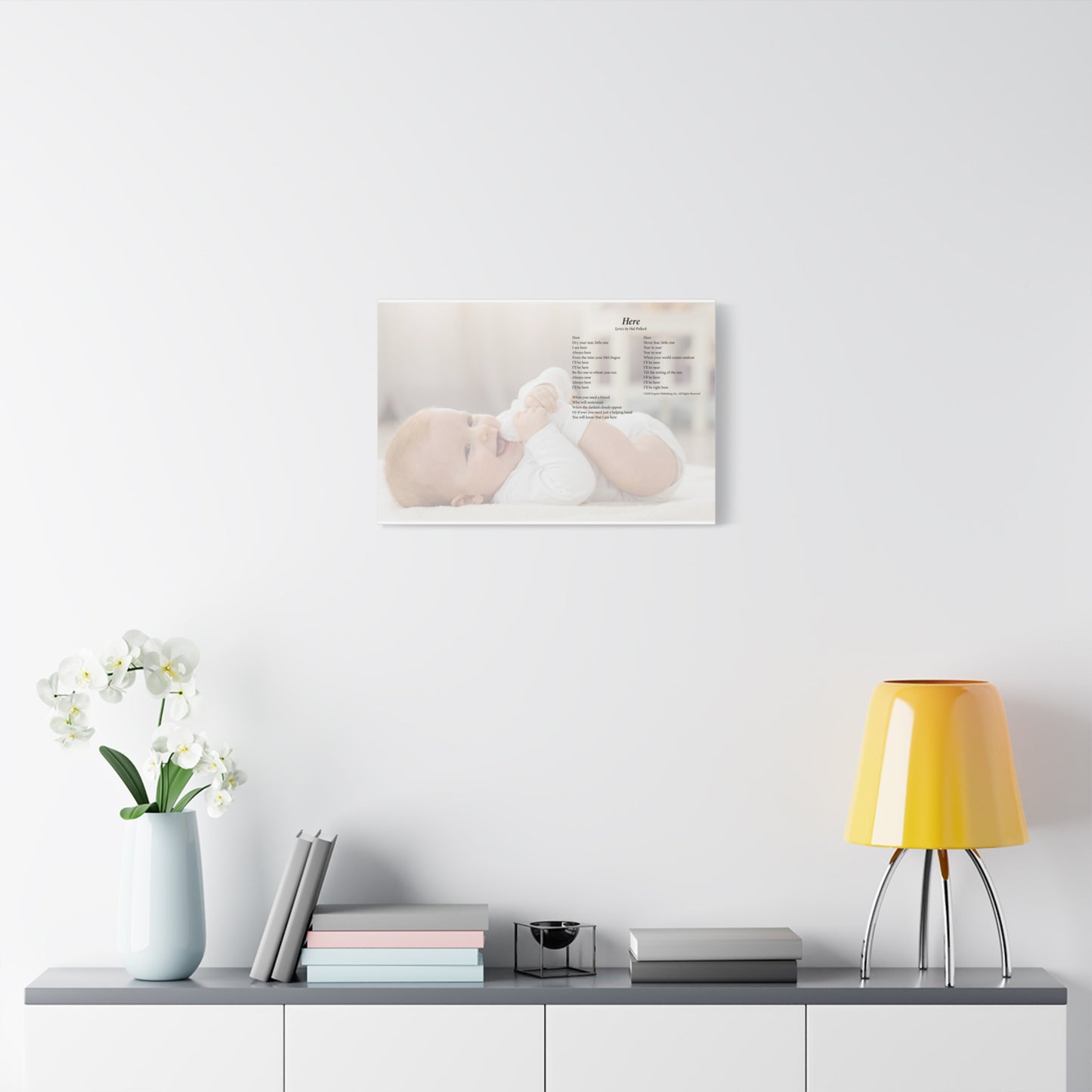 Here — Lyric Art Print (Canvas)