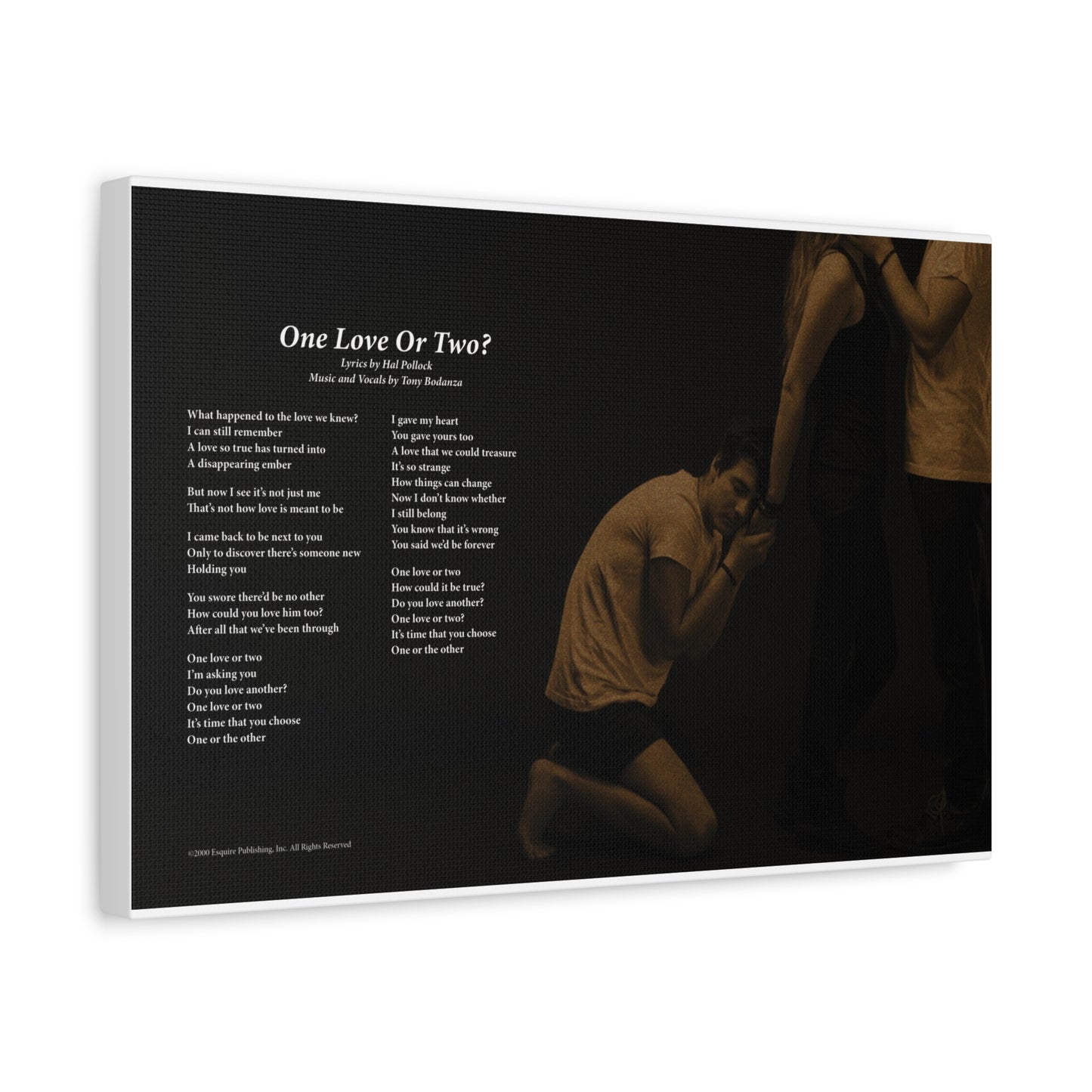 One Love Or Two? — Lyric Art Print (Canvas)