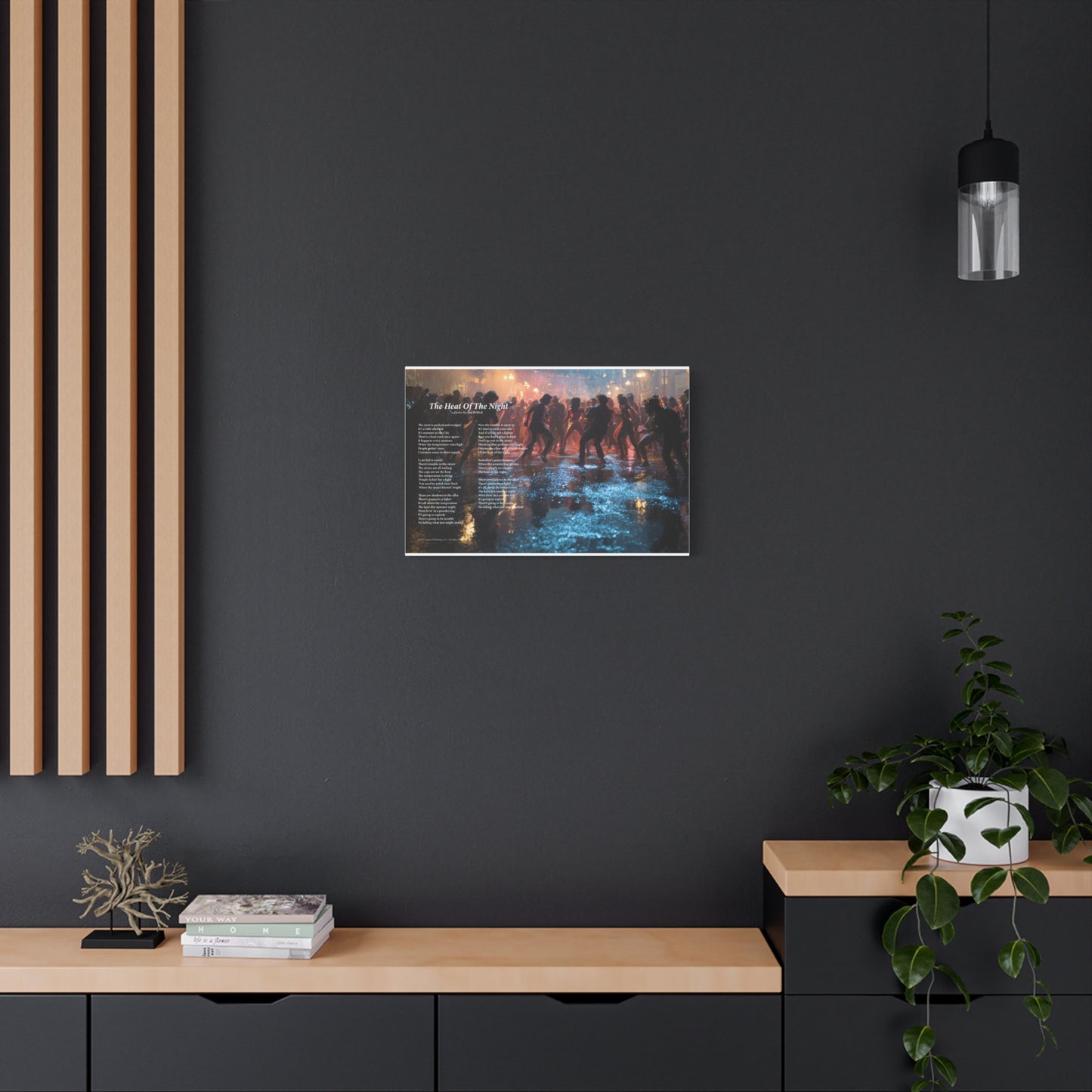 The Heat Of The Night — Lyric Art Print (Canvas)
