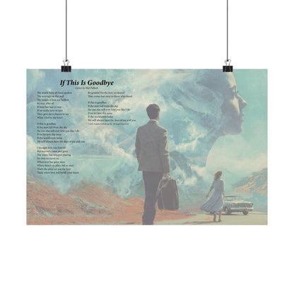 If This Is Goodbye — Lyric Art Print (Matte Paper)