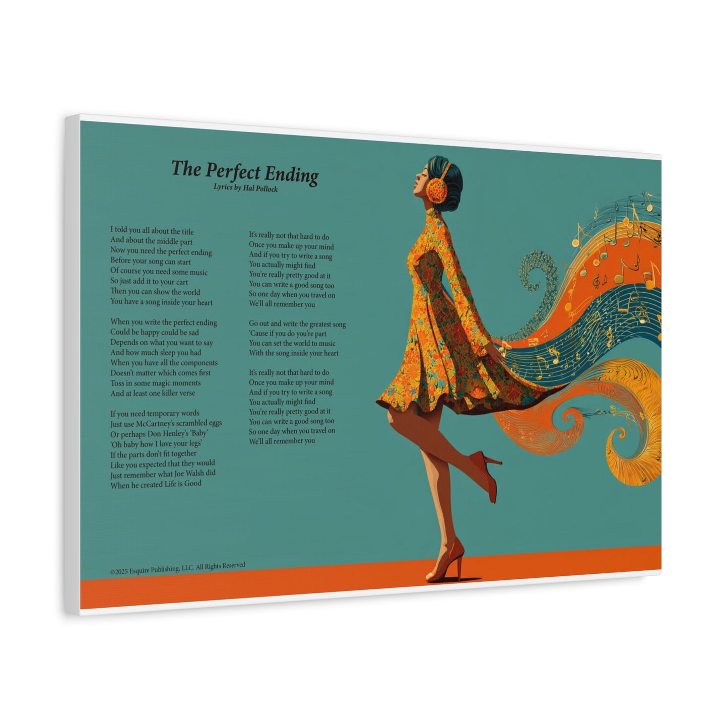 The Perfect Ending — Lyric Art Print (Canvas)