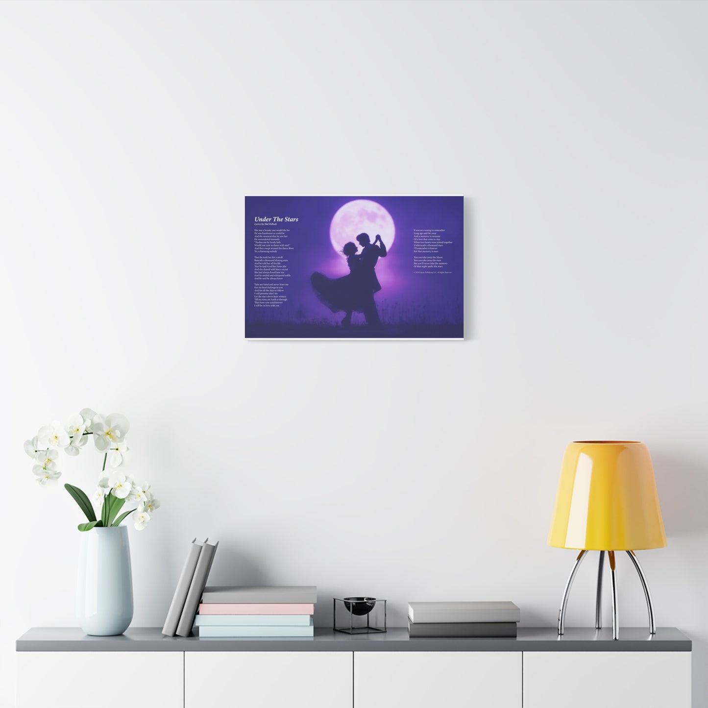 Under The Stars — Lyric Art Print (Canvas)