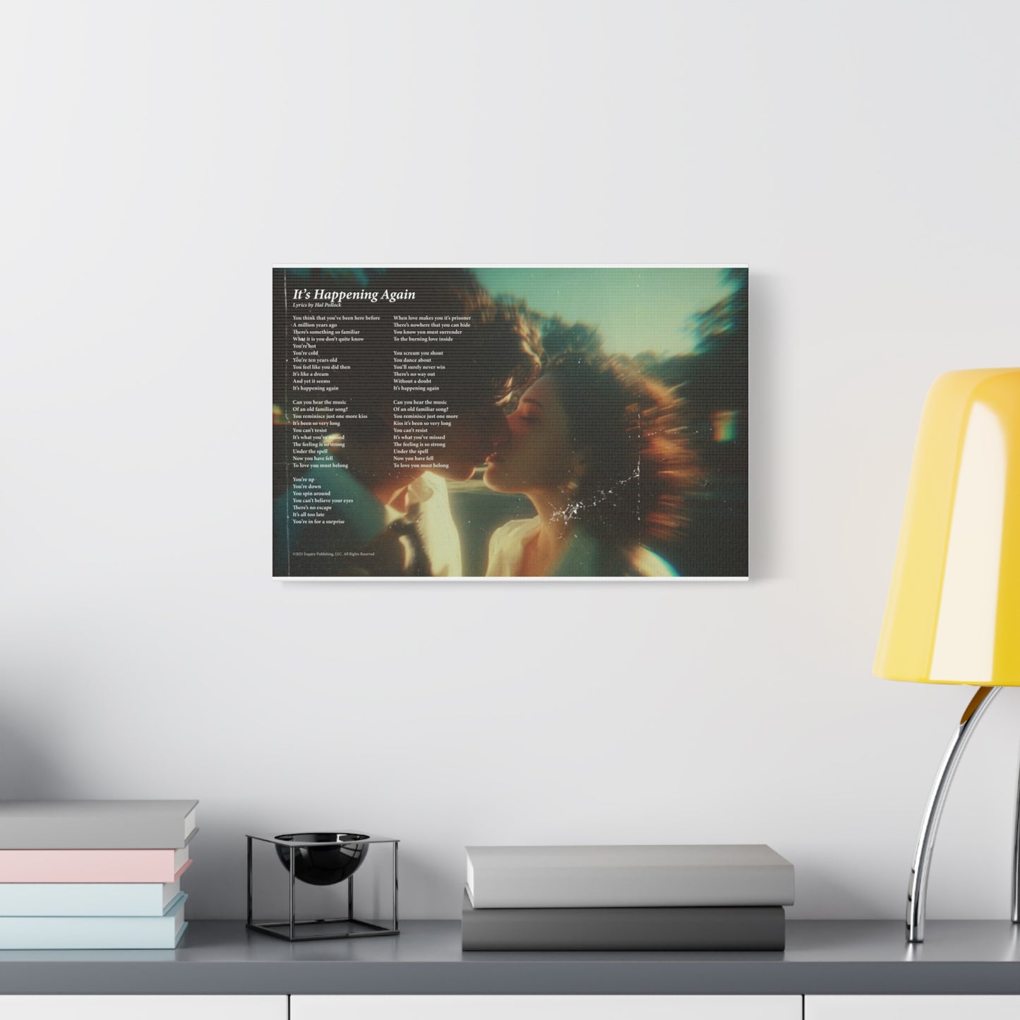 It's Happening Again — Lyric Art Print (Canvas)