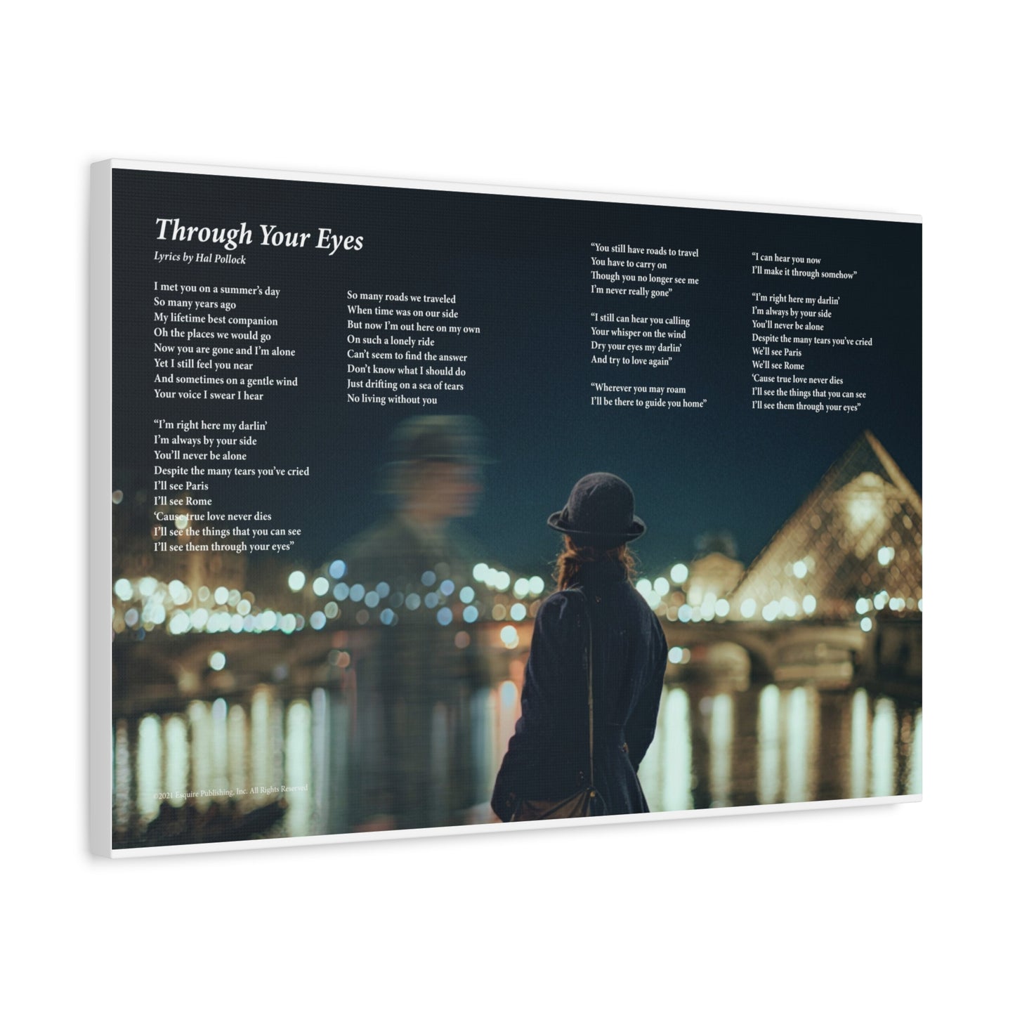 Through Your Eyes — Lyric Art Print (Canvas)