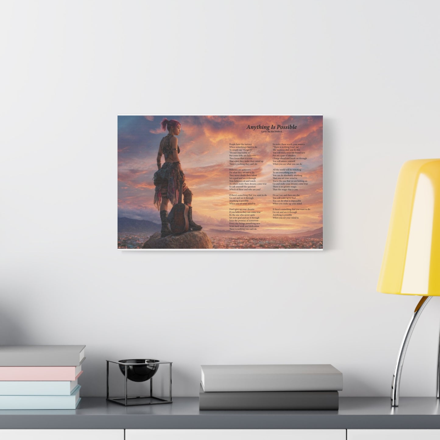 Anything Is Possible — Lyric Art Print (Canvas)