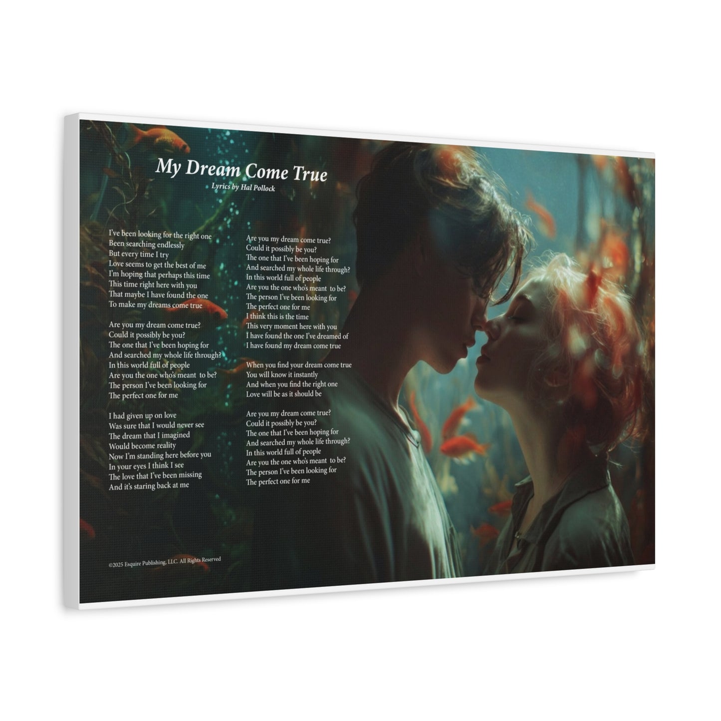 My Dream Come True — Lyric Art Print (Canvas)