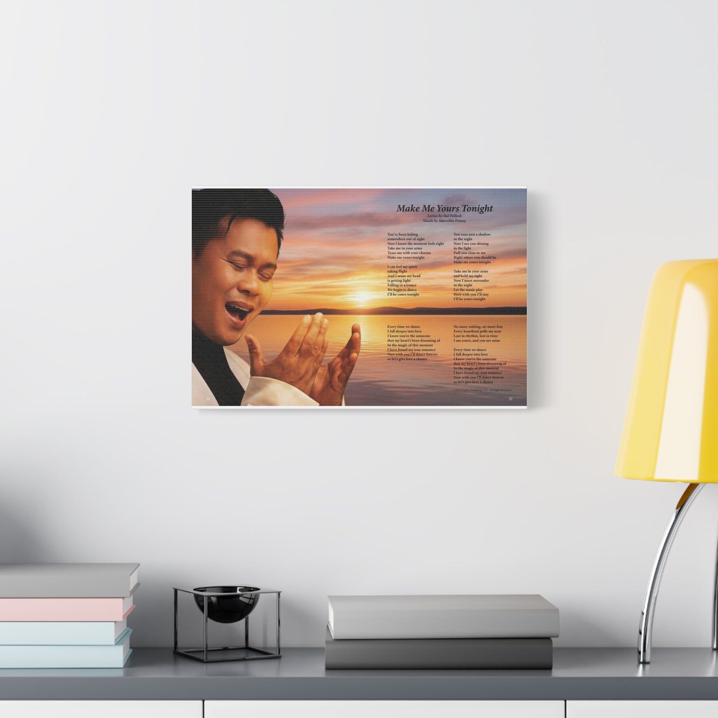 Make Me Yours Tonight — Lyric Art Print (Canvas)