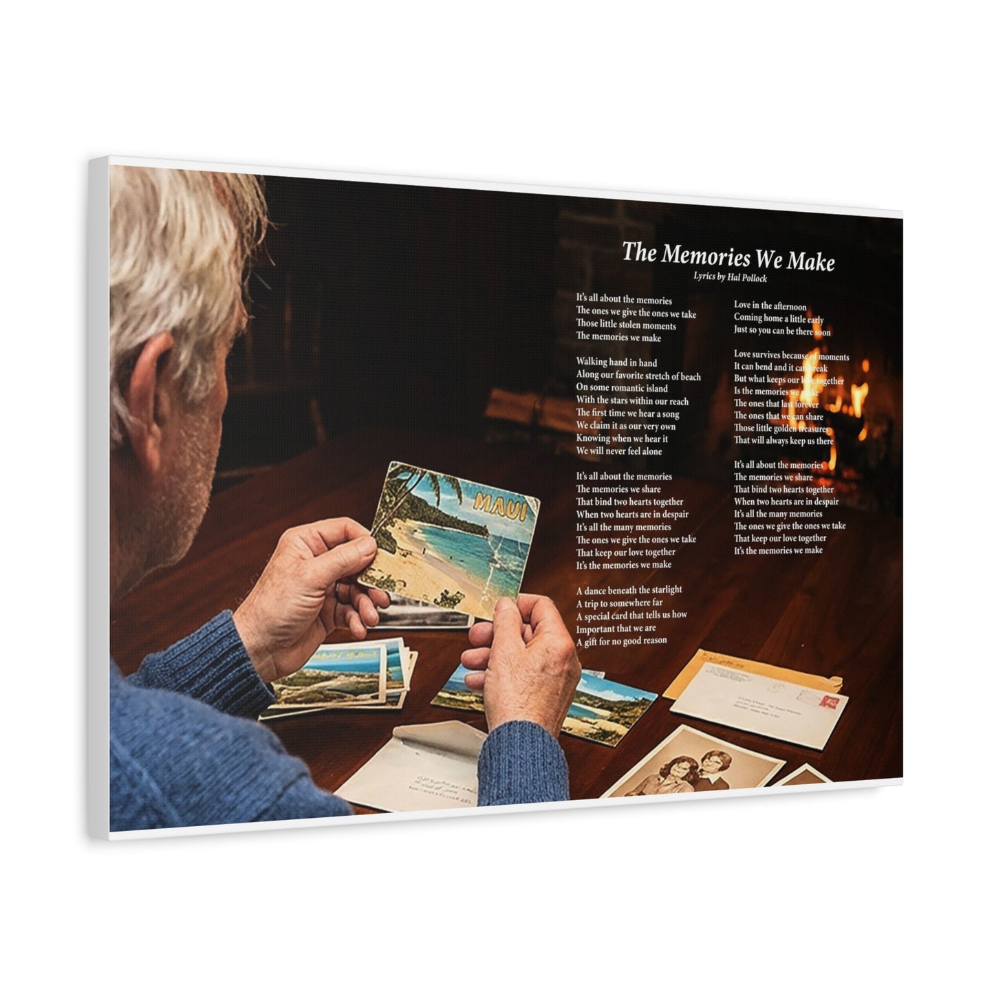 The Memories We Make — Lyric Art Print (Canvas)