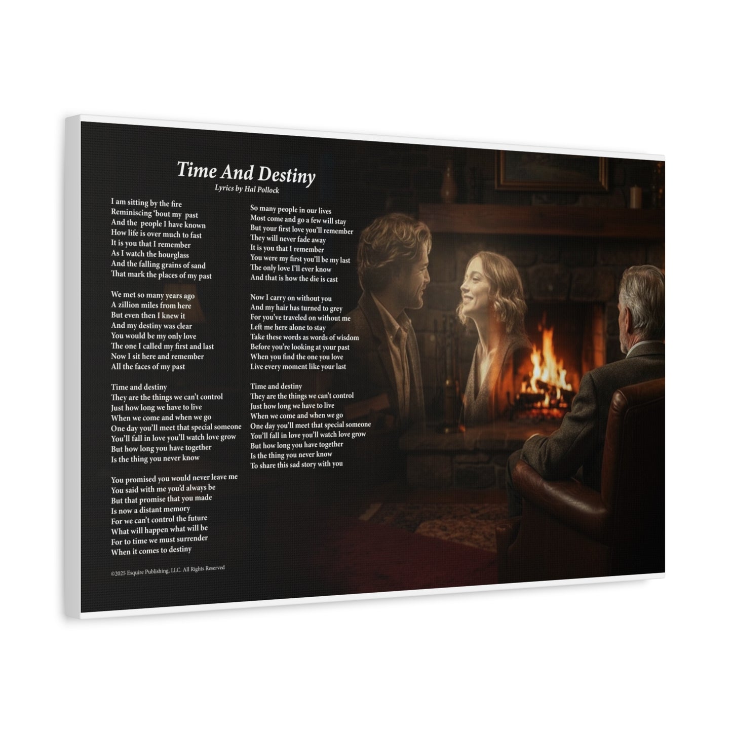Time And Destiny — Lyric Art Print (Canvas)