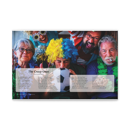 The Crazy Ones — Lyric Art Print (Canvas)