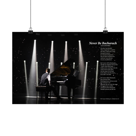 Never Be Bacharach — Lyric Art Print (Matte Paper)