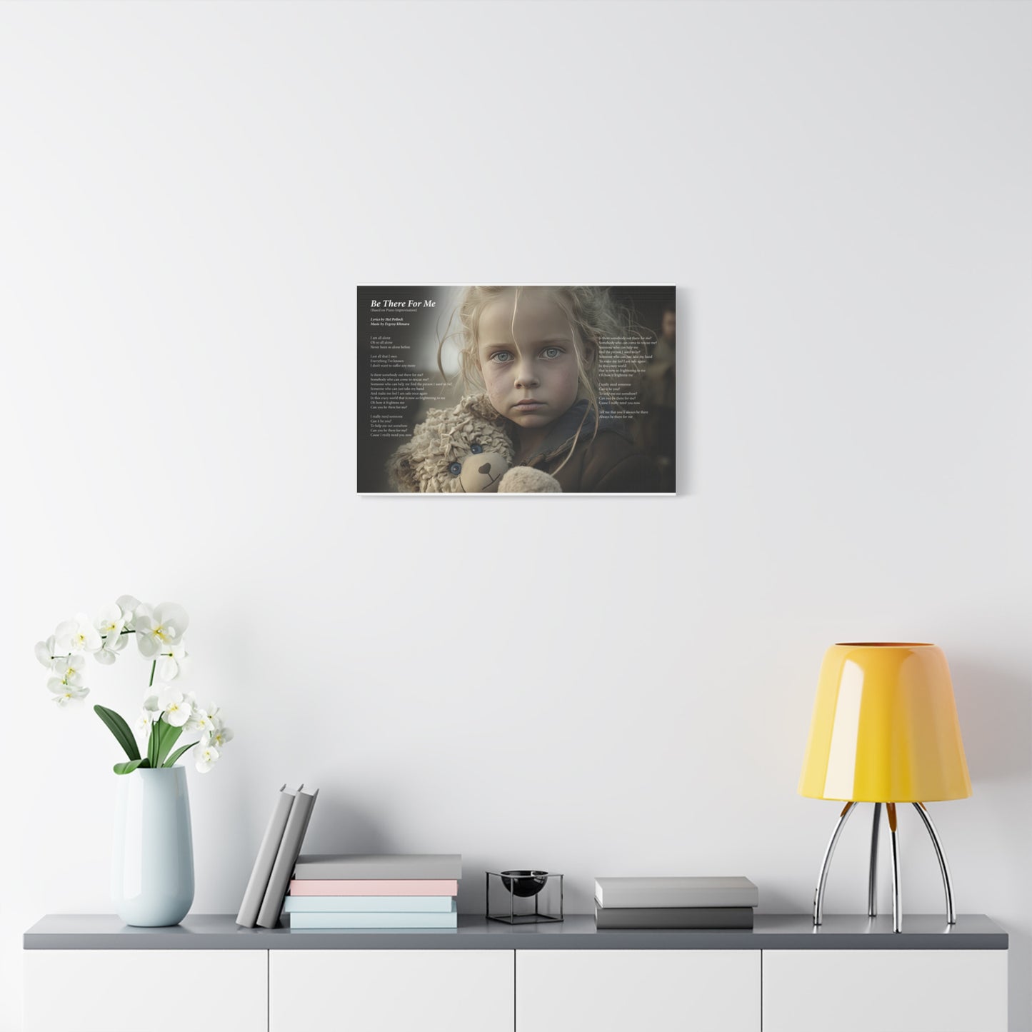 Be There For Me — Lyric Art Print (Canvas)