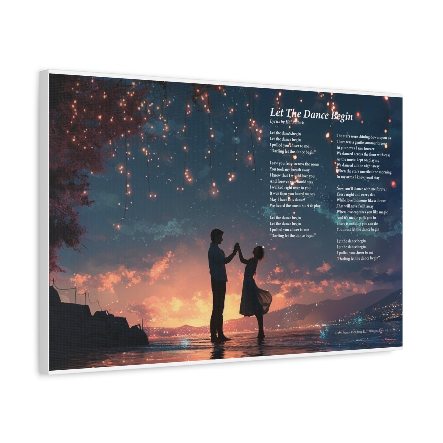 Let The Dance Begin — Lyric Art Print (Canvas)