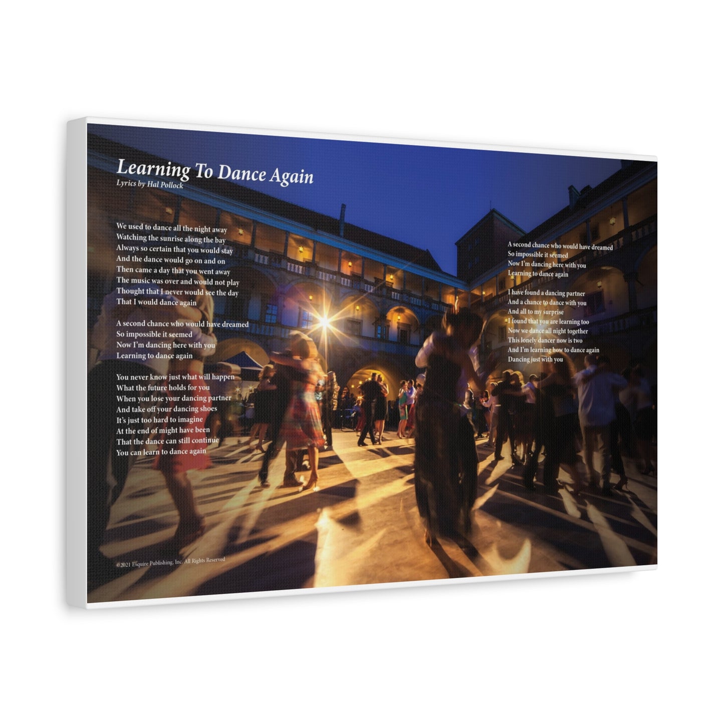 Learning To Dance Again — Lyric Art Print (Canvas)