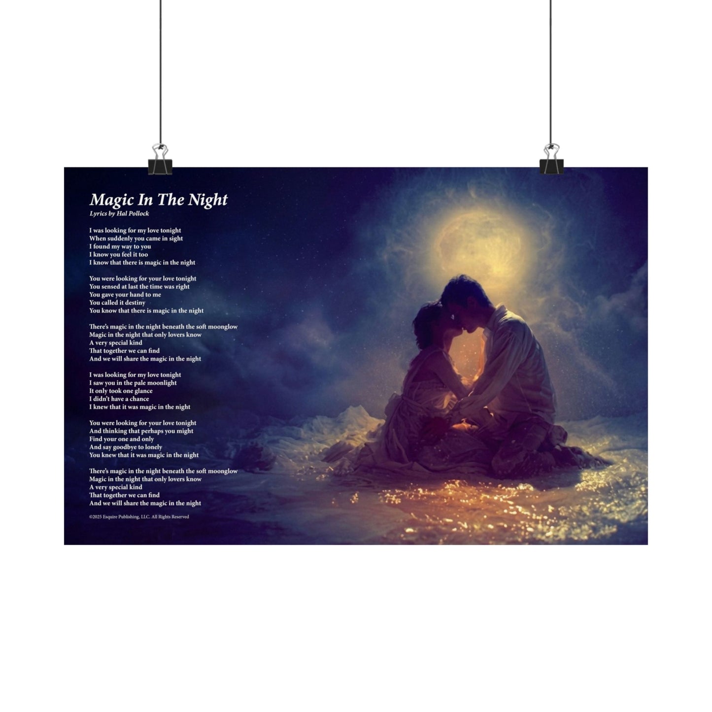 Magic In The Night — Lyric Art Print (Matte Paper)