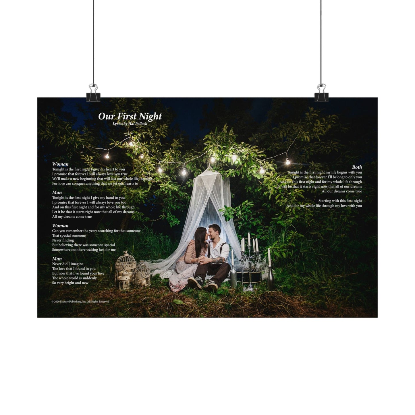 Our First Night — Lyric Art Print (Matte Paper)