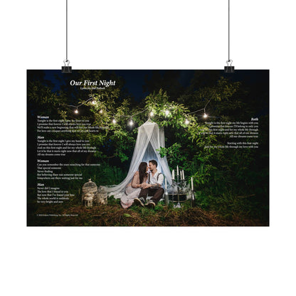 Our First Night — Lyric Art Print (Matte Paper)