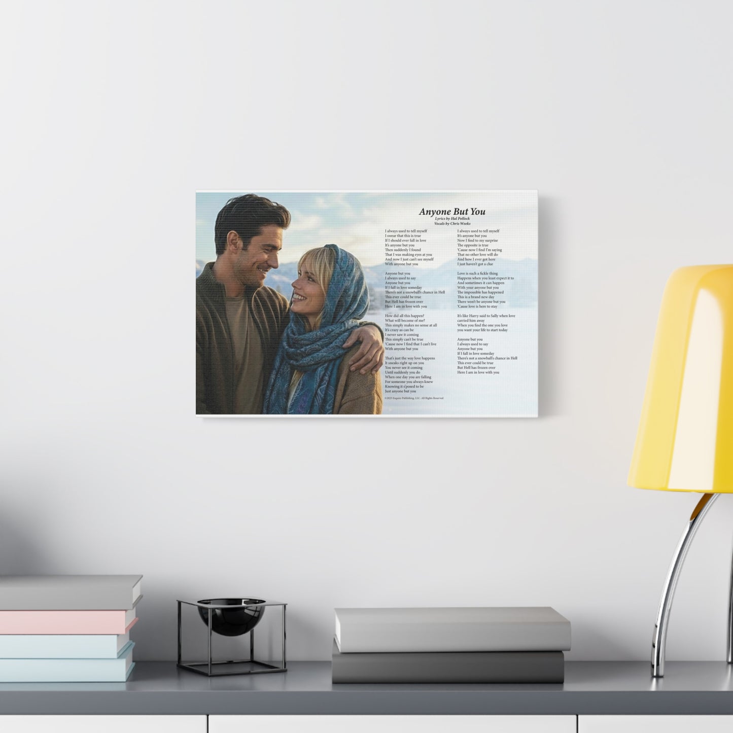 Anyone But You — Lyric Art Print (Canvas)