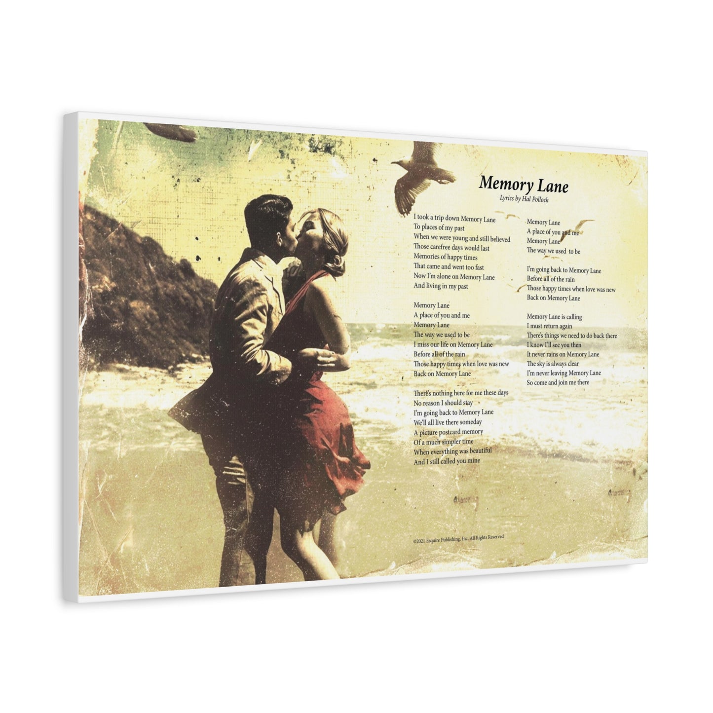 Memory Lane — Lyric Art Print (Canvas)