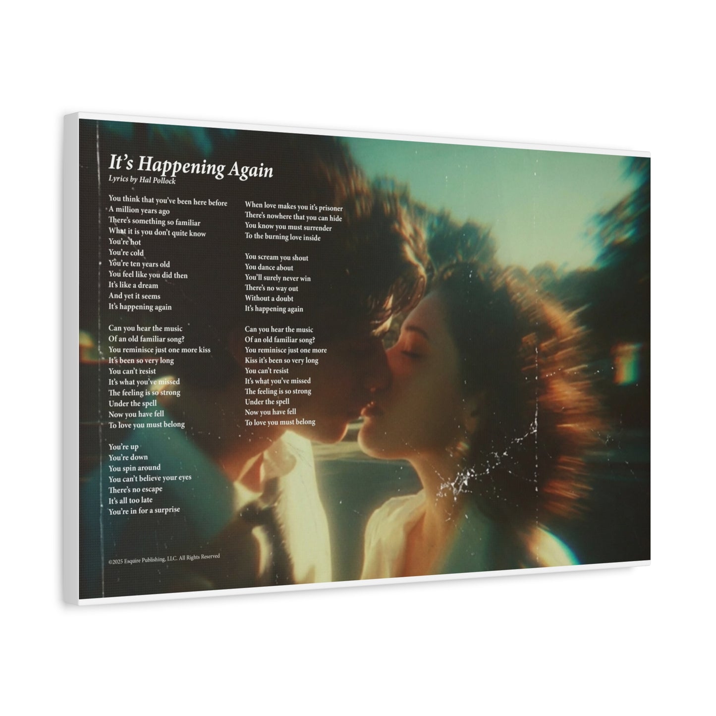 It's Happening Again — Lyric Art Print (Canvas)