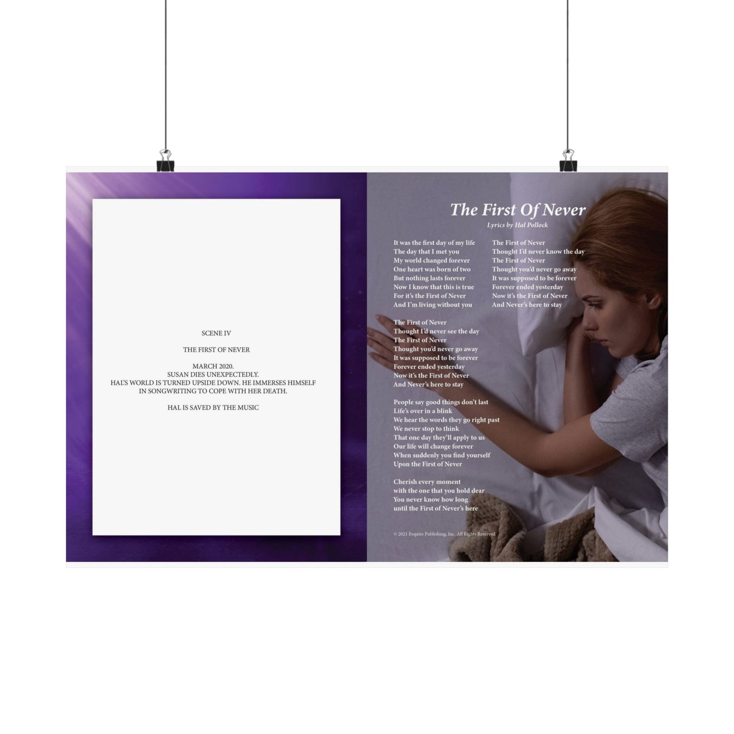The First Of Never — Lyric Art Print (Matte Paper)