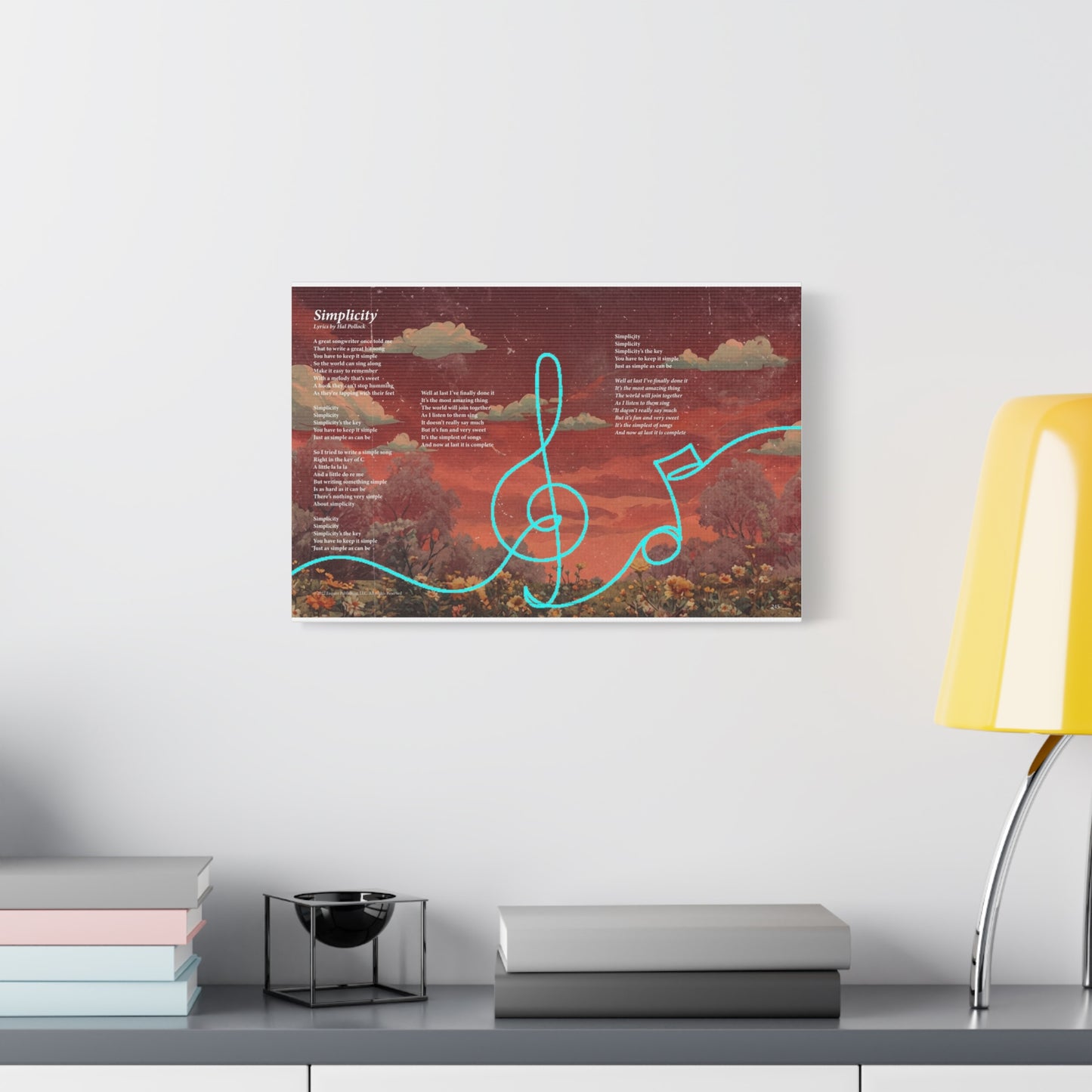 Simplicity — Lyric Art Print (Canvas)