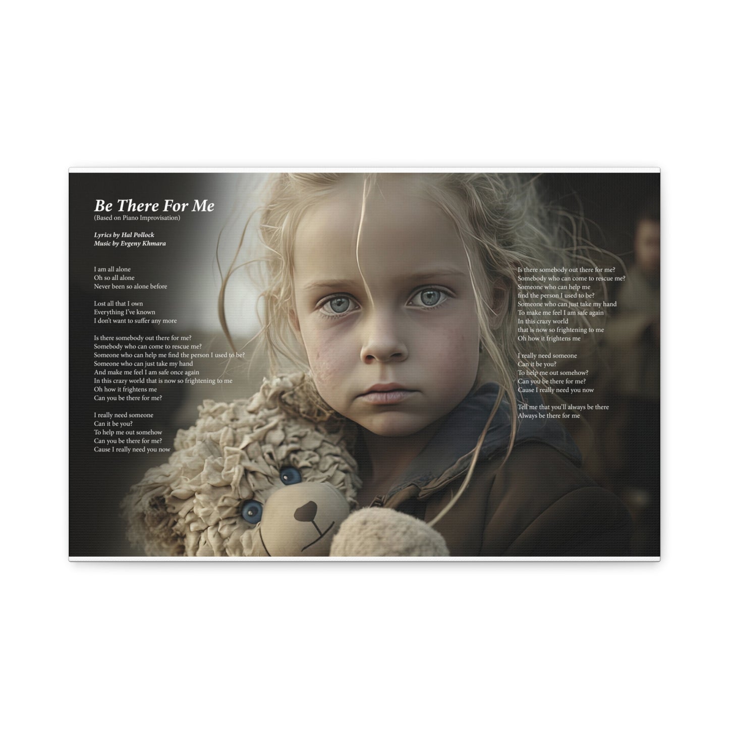 Be There For Me — Lyric Art Print (Canvas)