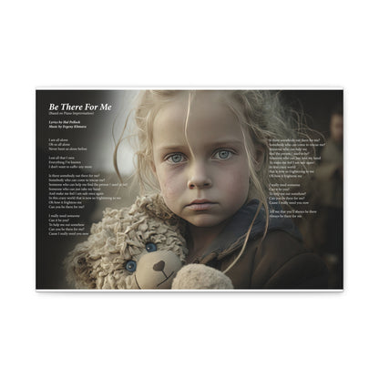 Be There For Me — Lyric Art Print (Canvas)