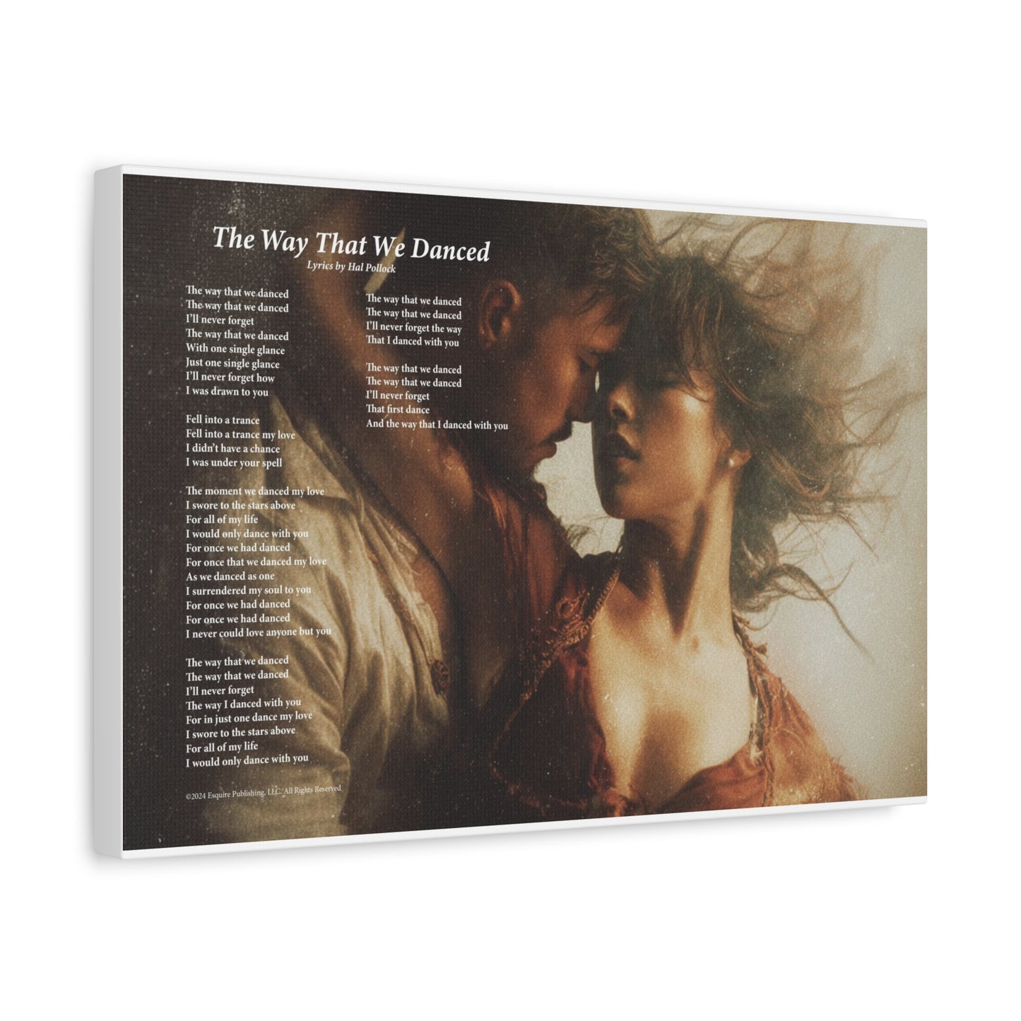 The Way That We Danced — Lyric Art Print (Canvas)