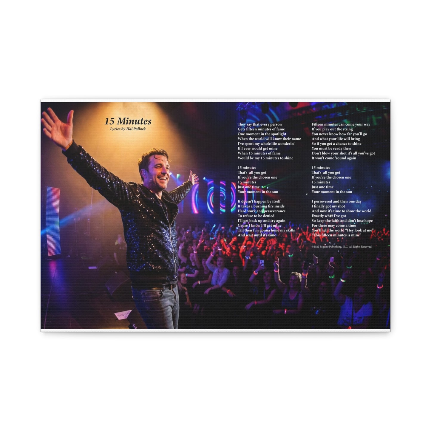 15 Minutes — Lyric Art Print (Canvas)