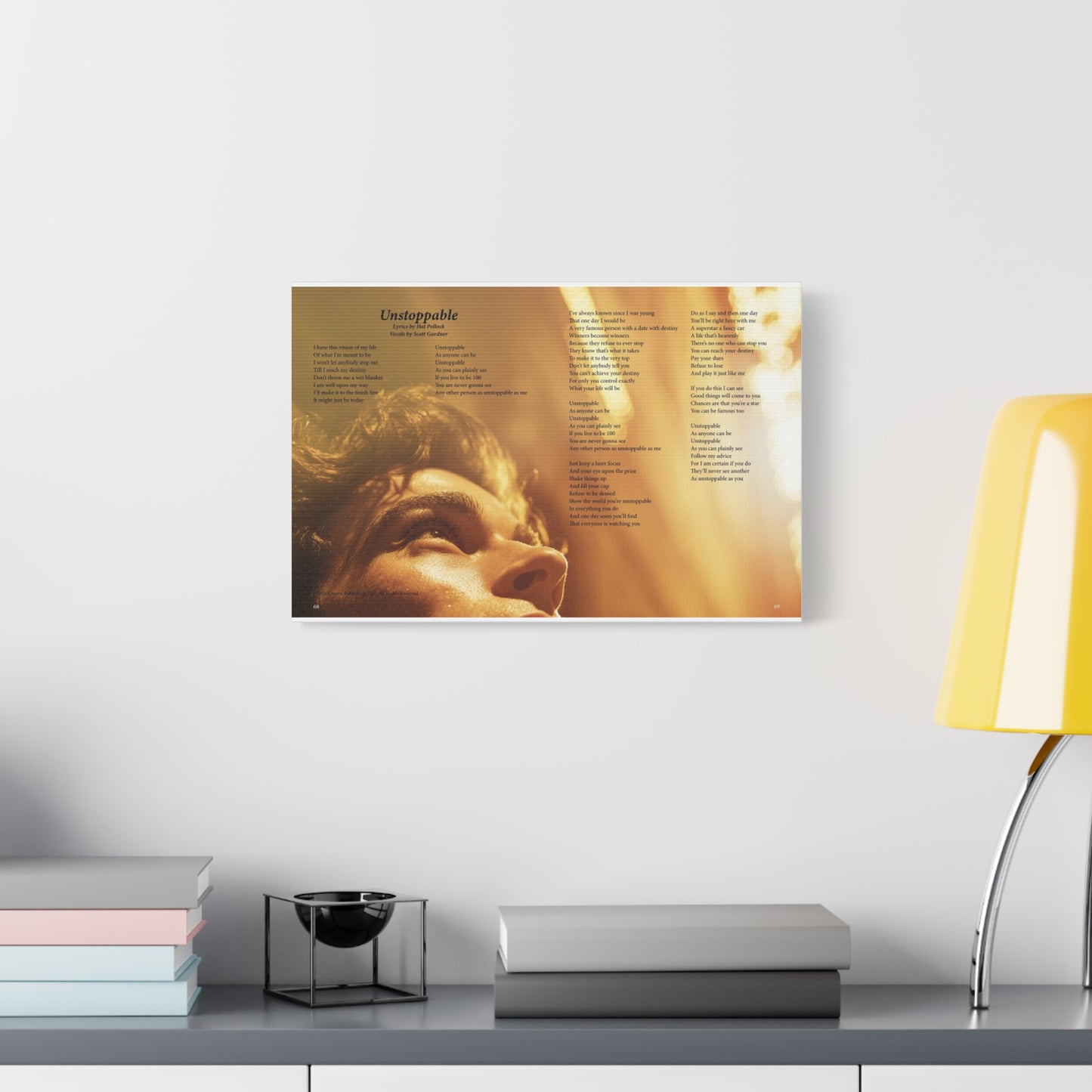 Unstoppable — Lyric Art Print (Canvas)